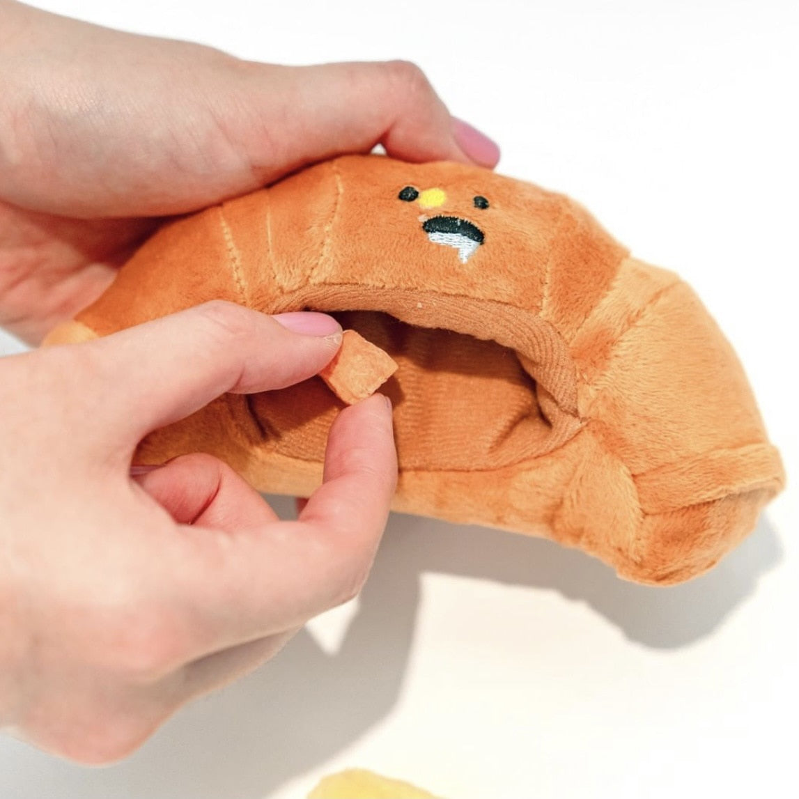 Cute Croissant With Butter Dog toys